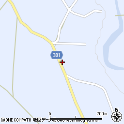新鶴子ダム管理所周辺の地図