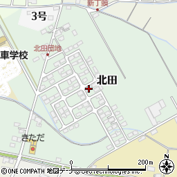 宮城県遠田郡涌谷町北田188-21周辺の地図