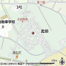 宮城県遠田郡涌谷町北田165-4周辺の地図