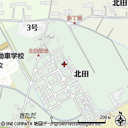 宮城県遠田郡涌谷町北田188周辺の地図