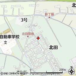 宮城県遠田郡涌谷町北田188-6周辺の地図