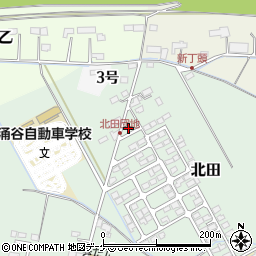 宮城県遠田郡涌谷町北田159周辺の地図