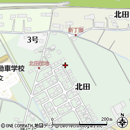 宮城県遠田郡涌谷町北田188-8周辺の地図