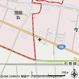 宮城県遠田郡涌谷町赤間屋敷33周辺の地図