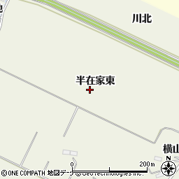 宮城県大崎市古川石森半在家東周辺の地図