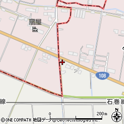 宮城県遠田郡涌谷町赤間屋敷32-1周辺の地図