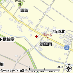 宮城県大崎市古川楡木街道南周辺の地図