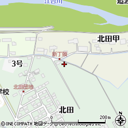 宮城県遠田郡涌谷町北田250周辺の地図