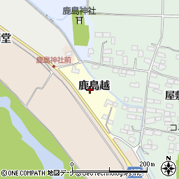 宮城県加美郡加美町鹿島越周辺の地図