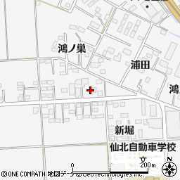 宮城県大崎市古川稲葉新堀周辺の地図