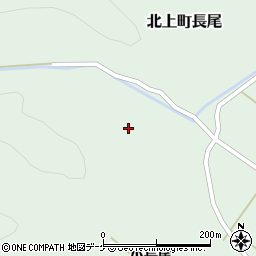 宮城県石巻市北上町長尾西沢周辺の地図