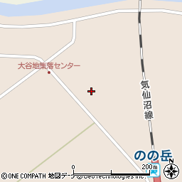 宮城県遠田郡涌谷町猪岡短台大谷地16-40周辺の地図