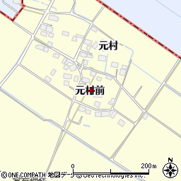 宮城県大崎市古川桑針（元村前）周辺の地図