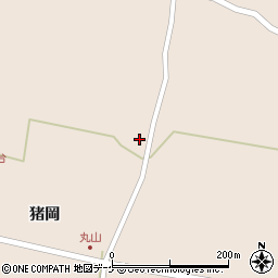 宮城県遠田郡涌谷町猪岡短台外谷地106周辺の地図