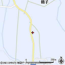 山形県尾花沢市鶴子336周辺の地図