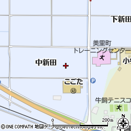 宮城県美里町（遠田郡）北浦（中新田）周辺の地図
