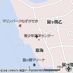 山形県鶴岡市鼠ヶ関原海周辺の地図