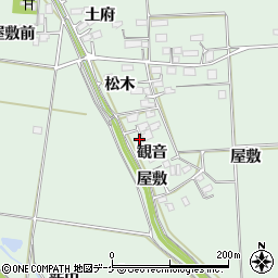 宮城県大崎市古川飯川観音4周辺の地図