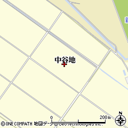 宮城県大崎市古川楡木中谷地周辺の地図