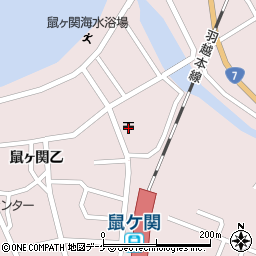 鼠ケ関郵便局 ＡＴＭ周辺の地図