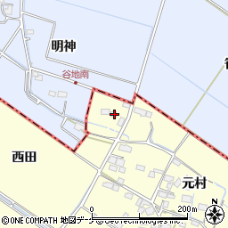 宮城県大崎市古川桑針元村2周辺の地図