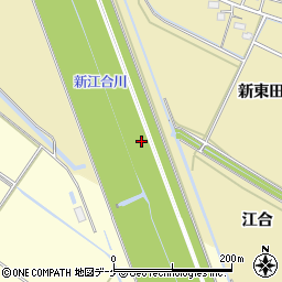 新江合川周辺の地図