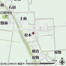 宮城県大崎市古川飯川松木周辺の地図