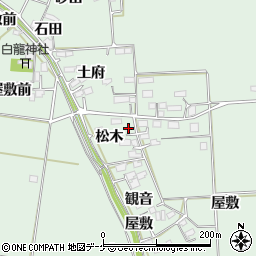 宮城県大崎市古川飯川（松木）周辺の地図