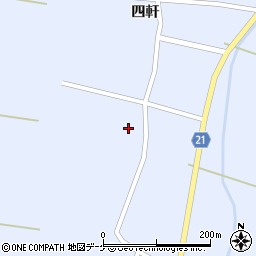 宮城県石巻市桃生町中津山（四軒裏）周辺の地図