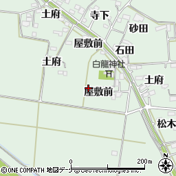 宮城県大崎市古川飯川屋敷前周辺の地図