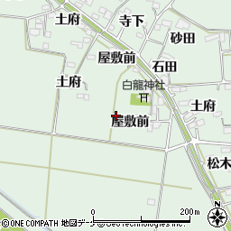 宮城県大崎市古川飯川（屋敷前）周辺の地図