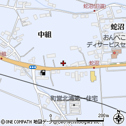 宮城県遠田郡美里町北浦中組47周辺の地図