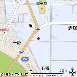 ミニストップ中新田赤塚店周辺の地図