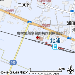 美里町役場　北浦コミュニティセンター周辺の地図