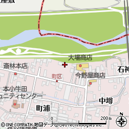 宮城県遠田郡美里町南小牛田町屋敷周辺の地図