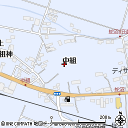 宮城県遠田郡美里町北浦中組周辺の地図