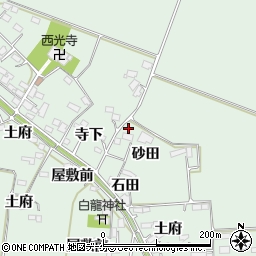 宮城県大崎市古川飯川砂田周辺の地図