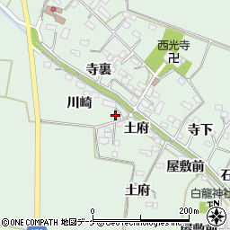 宮城県大崎市古川飯川土手下周辺の地図