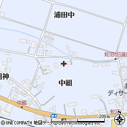 宮城県遠田郡美里町北浦中組42周辺の地図
