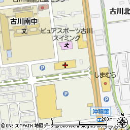 オートアールズ古川バイパス店周辺の地図