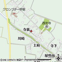 宮城県大崎市古川飯川寺裏周辺の地図