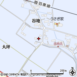 宮城県遠田郡美里町北浦谷地33周辺の地図