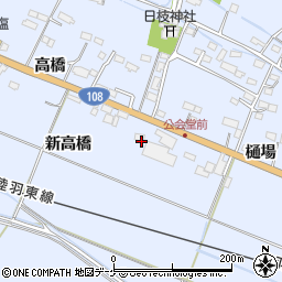 宮城県遠田郡美里町北浦新高橋周辺の地図