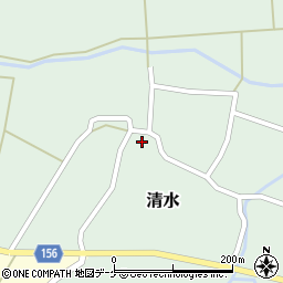 宮城県加美郡色麻町清水屋敷周辺の地図