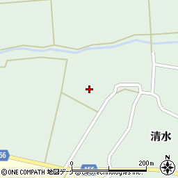 宮城県加美郡色麻町清水西原南周辺の地図