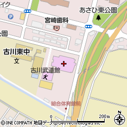 大崎市古川総合体育館周辺の地図
