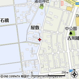 宮城県大崎市古川米倉（下浦）周辺の地図