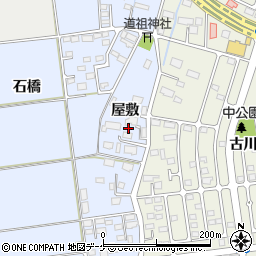 宮城県大崎市古川米倉屋敷周辺の地図