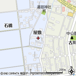 宮城県大崎市古川米倉（屋敷）周辺の地図