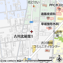 宮城県大崎市古川北稲葉1丁目周辺の地図